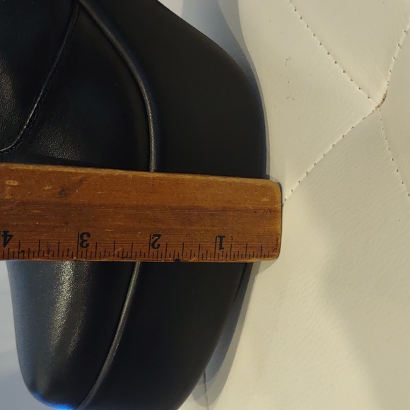 Gianni Bini GB Black platform leather high heel boots New 9 1/2 Retro Sexy Goth - Picture 5 of 8